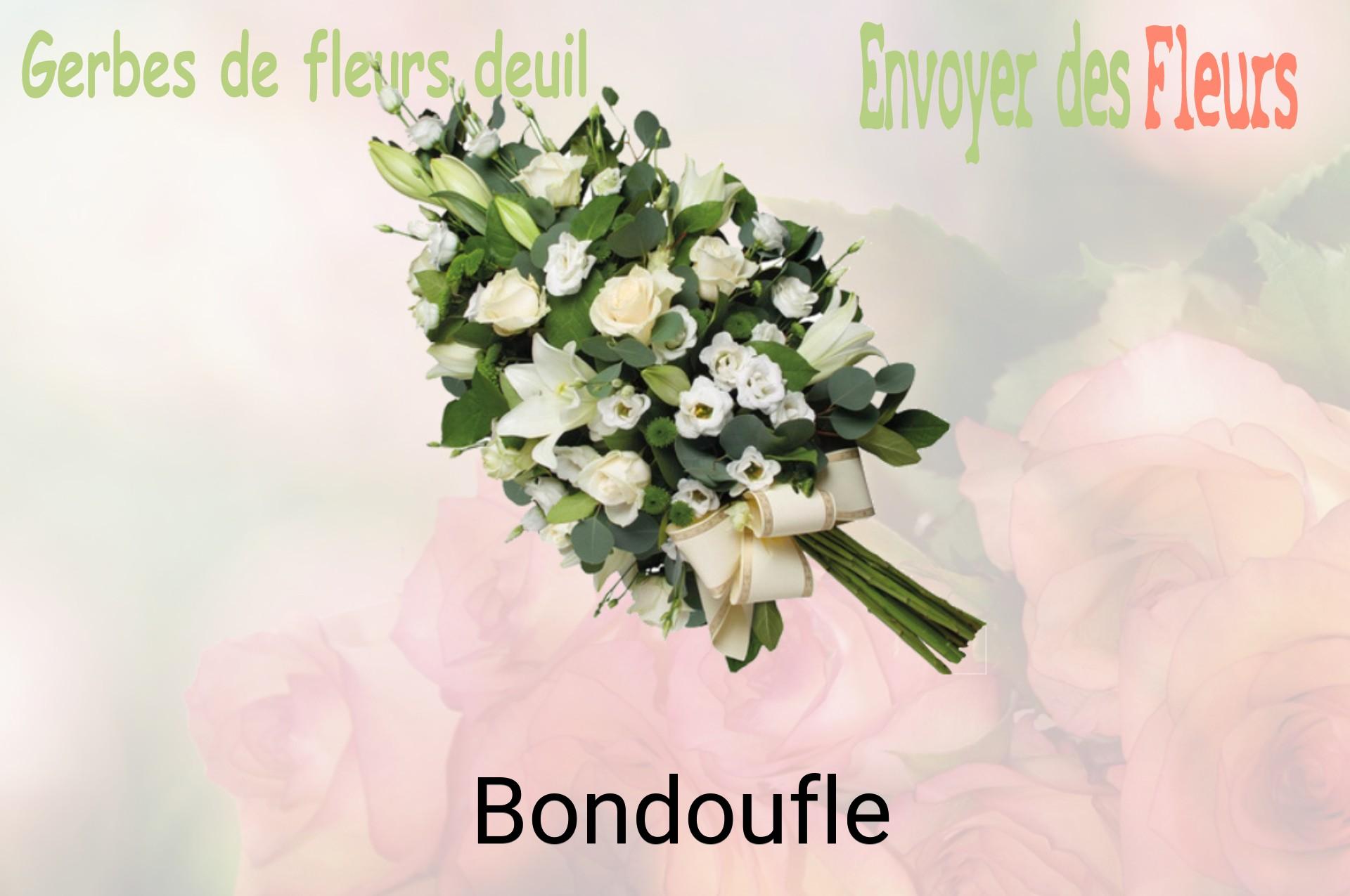 Gerbe de fleurs de deuil livrée à Bondoufle